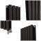 Milano Aruba Electric - Carbon Grey Vertical Designer Radiator - Choice of Size, Thermostat and Cable Cover