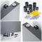 Milano Riso - Anthracite Flat Panel 1800mm Vertical Designer Radiator (Single Panel) - Choice of Size