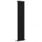 Milano Java - Black Vertical Round Tube Designer Radiator 1600mm x 354mm (Single Panel)