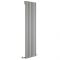 Milano Java - Silver Vertical Designer Radiator (Single Panel) - Choice of Size