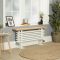 Milano Windsor Bench - Horizontal White Traditional Cast Iron Style Column Radiator with Seat - Choice of Size