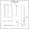 Milano Alpha Electric - White Horizontal Single Slim Panel Designer Radiator 635mm x 420mm