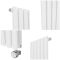Milano Aruba Slim Electric - White Vertical Designer Radiator - Choice of Size and Thermostat - Plug-In and Hardwired Options
