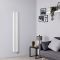 Milano Aruba Slim Electric - White Vertical Designer Radiator - Choice of Size and Thermostat - Plug-In and Hardwired Options