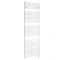 Milano Arno Electric - White Bar on Bar Heated Towel Rail 1738mm x 450mm