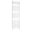 Milano Arno Electric - White Bar on Bar Heated Towel Rail 1738mm x 600mm
