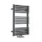 Milano Bow - Black D Bar Central Connection Heated Towel Rail 736mm x 500mm