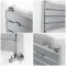 Milano Lustro - Designer Chrome Flat Panel Heated Towel Rail - 1000mm x 600mm