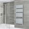 Milano Lustro Electric - Designer Chrome Flat Panel Heated Towel Rail - 1512mm x 600mm