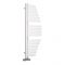 Lazzarini Way - Spinnaker - Mineral White Designer Heated Towel Rail - 1100mm x 483mm