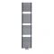 Milano Via - Anthracite Bar on Bar Central Connection Heated Towel Rail 1823mm x 400mm