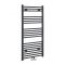 Milano Neva - Anthracite Central Connection Heated Towel Rail 1188mm x 500mm