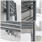 Milano Neva - Anthracite Central Connection Heated Towel Rail 803mm x 500mm