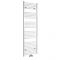Milano Neva - White Central Connection Heated Towel Rail 1785mm x 600mm