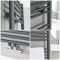 Milano Neva - Anthracite Central Connection Heated Towel Rail - Various Sizes