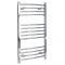 Milano Kent Electric - Curved Chrome Heated Towel Rail 1000mm x 600mm