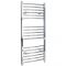 Milano Kent Electric - Curved Chrome Heated Towel Rail 1200mm x 600mm