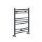 Milano Artle - Straight Anthracite Heated Towel Rail 800mm x 500mm