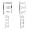 Milano Kent Electric - Straight Chrome Heated Towel Rail - Various Sizes and Choice of Element