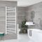 Milano Ive - Straight White Heated Towel Rail - Choice of Size