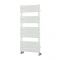 Milano Lustro - Designer White Flat Panel Heated Towel Rail - 975mm x 450mm