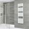 Milano Lustro - Designer White Flat Panel Heated Towel Rail - Choice of Size