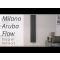 Milano Aruba Flow - Anthracite Vertical Double Panel Middle Connection Designer Radiator 1600mm x 472mm