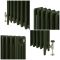 Milano Mercury - 4 Column Cast Iron Radiator - 960mm Tall - Farrow & Ball Duck Green - Multiple Sizes Available