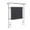 Milano Elizabeth - Anthracite Traditional Heated Towel Rail - 930mm x 790mm (Angled Top Rail)