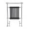 Milano Elizabeth - Anthracite and Chrome Traditional Heated Towel Rail - 930mm x 620mm (With Overhanging Rail)