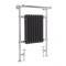 Milano Elizabeth - Anthracite Traditional Heated Towel Rail - 930mm x 620mm (Angled Top Rail)