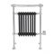 Milano Elizabeth - Anthracite Traditional Electric Heated Towel Rail - 930mm x 620mm (Angled Top Rail)