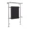 Milano Elizabeth - Anthracite Traditional Electric Heated Towel Rail - 930mm x 620mm (Angled Top Rail)