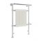 Milano Elizabeth - White Traditional Electric Heated Towel Rail - 930mm x 620mm (With Overhanging Rail)