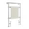 Milano Elizabeth - White and Chrome Traditional Heated Towel Rail - 930mm x 620mm