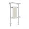 Milano Elizabeth - White and Chrome Traditional Electric Heated Towel Rail - 930mm x 450mm (With Overhanging Rail)