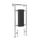 Milano Elizabeth - Anthracite and Chrome Traditional Heated Towel Rail - 930mm x 452mm