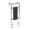 Milano Elizabeth - Anthracite Traditional Dual Fuel Heated Towel Rail - 930mm x 450mm - Choice of Wi-Fi Thermostat and Cable Cover