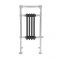 Milano Elizabeth - Anthracite and Chrome Traditional Electric Heated Towel Rail - 930mm x 450mm