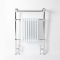 Milano Elizabeth - White Traditional Heated Towel Rail - 965mm x 673mm (With Overhanging Rail)