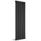 Milano Aruba - Black Vertical Designer Radiator 1780mm x 590mm (Single Panel)
