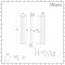 Milano Aruba - White Vertical Designer Radiator 1780mm x 354mm (Double Panel)
