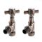 Milano - Traditional Oil Rubbed Bronze Angled Radiator Valves (Pair)