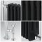 Milano Elizabeth - Black Traditional Heated Towel Rail - 930mm x 790mm (Angled Top Rail)