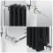 Milano Elizabeth - Black Traditional Electric Heated Towel Rail - 930mm x 790mm (Angled Top Rail)