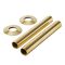 Milano - Polished Brass Radiator Pipe Sleeves (Pair)