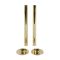 Milano - Polished Brass Pipe Connectors (Pair)