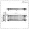 Milano Windsor - Anthracite Traditional Horizontal Triple Column Radiator - 300mm x 1010mm