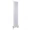 Milano Windsor - White Traditional Vertical Dual Fuel Triple Column Radiator - 1800mm x 380mm - Choice of Valve and Wi-Fi Thermostat