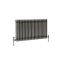 Milano Windsor - Lacquered Raw Metal Traditional Horizontal Triple Column Radiator - 500mm x 1010mm